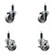 Service Caster 3'' Semi Steel Wheel Swivel 1'' Expanding Stem Caster Set 2 Brakes, 4PK SCC-EX20S314-SSS-2-TLB-2-1 - alternate 1